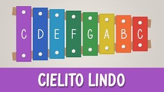 How to play Cielito Lindo on a Xylophone  Easy Songs  Tutorial [upl. by Mccullough]