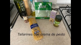 Tallarines con crema de pesto Cocinando con Maria del Mar [upl. by Maurine]