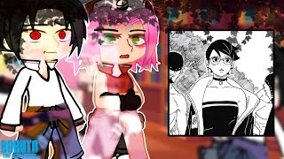 Past Team 7 React to Timeskip Uchiha Sarada [upl. by Htnamas]