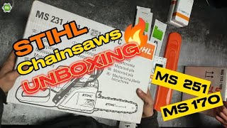 STIHL Chainsaws  MS 251  MS 170  UNBOXING  stihl testere kutudan çıkarma stihl [upl. by Seaden2]