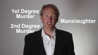 Explained 1st degree murder 2nd degree murder and manslaughter [upl. by Dnomzed]