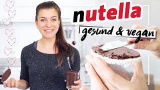 Gesunde Nutella  Vegan Gesund amp ohne Zucker  Neuer Trend Schoko Hummus [upl. by Llezniuq]