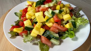 Mangosalat  Rezepte  Schnell machen und kochen [upl. by Lyssa130]