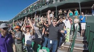 TPC Scottsdale No 16 Highlights from Round 3 of 2016 WMPO [upl. by Anneehs]