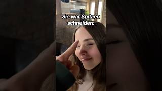 SIE war beim FRISEUR…💀😅 shortvideo comedy funny liebe freund lustig beziehung shortfeed [upl. by Enortna542]