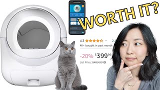 Reviewing Amazons Cleanpethome SelfCleaning Automatic Cat Litter Box [upl. by Mamoun]