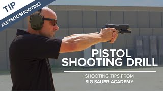 Pistol Shooting Drill to Improve Accuracy  Shooting Tips from SIG SAUER Academy [upl. by Matty]