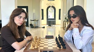 ALEXANDRA vs US WOMENS CHAMP JENNIFER YU amp NEMO vs LINDA  Chess Camp presented by Chesscom [upl. by Leikeze]