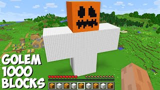 What if you SPAWN A GOLEM OF 1000 BLOCKS in Minecraft  INCREDIBLY HUGE IRON GOLEM [upl. by Niltag]