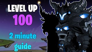 AQW LEVEL UP TO 100 DOING THIS 2 MINUTE GUIDE Things I did High Level Players [upl. by Kerred]