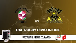 UAE RUGBY DIVISION ONE  Barrelhouse v Al Ain Amblers [upl. by Zillah313]