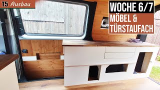 Möbelbau und Türverkleidung beim Camper Ausbau VW T5 [upl. by Eire619]