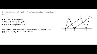 A Collection of Maths Problem Solving Questions88 Geometry  Geometry Proofs [upl. by Diella415]