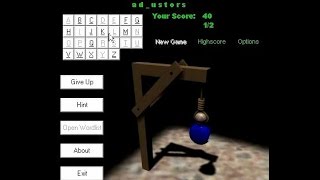 Hangman 3D v15 Windows game 1998 [upl. by Eliath]