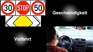 Fahrbahnmarkierungen als Orientierungshilfe für Geschwindigkeit und Vorfahrt [upl. by Showker]