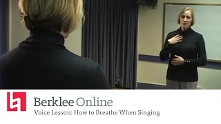 Voice Lesson How to Breathe When Singing [upl. by Lertnom]