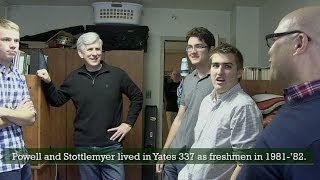 Rectors as roommates Powell 85 and Stottlemyer 85 return to their freshman dorm [upl. by Tsyhtema]