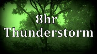 8hr Thunderstorm at Night quotSleep Soundsquot [upl. by Anoik]