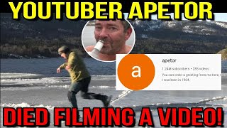 YouTuber Apetor Dies At 57  After Falling Into Frozen Lake [upl. by Natye151]