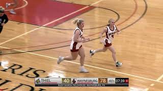 Waynesburg University vs Thiel College Womens Basketball [upl. by Htur547]