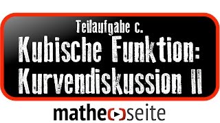 Kubische Funktion Funktionsanalyse  Kurvendiskussion Beispiel 2c Wendepunkte berechnen [upl. by Tsan]