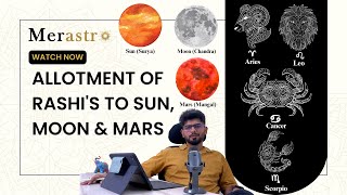 Sun Moon Mars and their Rashis Leo Cancer Aries and Scorpio in Vedic Astrology [upl. by Eitirahc]