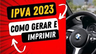 IPVA 2023 Como gerar e imprimir a guia para pagar no Río de Janeiro [upl. by Yroc571]