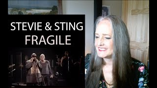 Voice Teacher Reaction Stevie Wonder amp Sting  Fragile LIVE [upl. by Araes158]