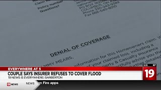 Barberton couple says insurer refuses to cover flood damage [upl. by Ardrey]