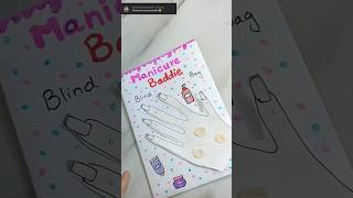 💅manicure baddie blind bag blindbag asmr paperdiy diy shorts papercraft baddie paperasmr [upl. by Anaujd]