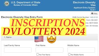 ENFIN DISPONIBLE SITE DVLOTTERY 2024  TUTO COMMENT REMPLIR LA FICHE DINSCRIPTION DVLOTTERY 2024 [upl. by Arrac]