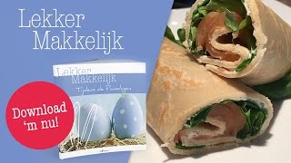 Eiwitrijke Wrap met Zalm  Koolhydraatarme Recepten  Protiplan [upl. by Nadnerb]