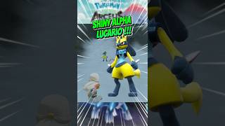 Pokemon Legends Arceus  Catch Shiny ALPHA LUCARIO  pokemonlegendsarceus shinyalpha [upl. by Alderson]