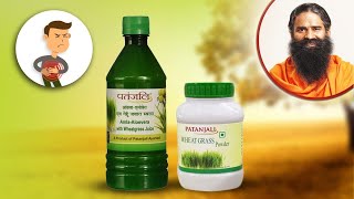 Effective Health Benefits Of Wheatgrass  Patanjali Wheat Grass Powder [upl. by Ruscher]