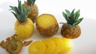 Making Miniature Pineapples in Polymer Clay  Angie Scarr [upl. by Animas927]