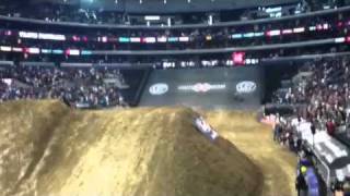 Travis Pastrana 720 corkscrew crash X games 17 [upl. by Druci]