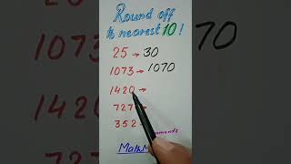 Rounding numbers to nearest 10MathMarrowMath shortsRounding different numbers to ten [upl. by Yerggoeg468]