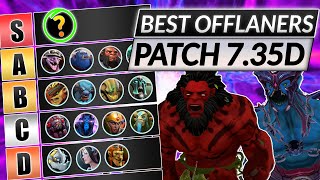 NEW OFFLANE TIER LIST Patch 735D  Best Position 3 Heroes RANKED  Dota 2 Guide [upl. by Naleek]