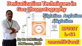 Derivatization Techniques in Gas Chromatography  Instrumental Methods of Analysis  BP701T  L64 [upl. by Eshelman]