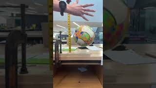 Coefficient of Restitution Reference Value Experiment Soccer Ball [upl. by Pentha]