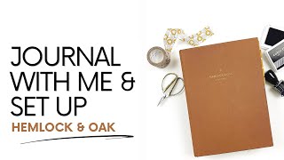 Journal WIth Me amp September Set Up 2023  Hemlock amp Oak Daily Planner [upl. by Runkle]