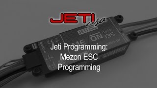 Jeti Programming Mezon ESC Programming [upl. by Gayner627]