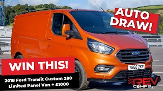 WIN THIS 2018 Ford Transit Custom 280 Limited Panel Van  £1000 [upl. by Colette182]