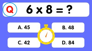 Maths Quiz for kids  Multiplication table Quiz for kids  Quiz Time [upl. by Lairret494]