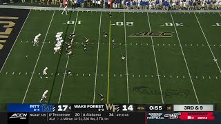 Pitt vs Wake Forest THRILLING Ending  2023 College Football [upl. by Daj670]