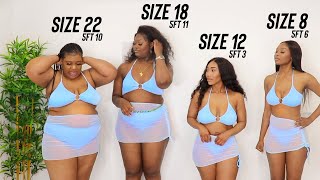 The REALEST SHEIN SWIMSUIT Try On Haul size 8 vs 12 vs 18 vs 22 [upl. by Schlosser]