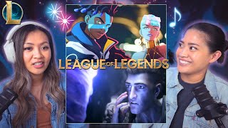 First Time Reaction League of Legends MUSIC VIDEOS Warriors True Damage Rumble Remix Paranoia [upl. by Etram]