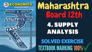 Class 12 Economics Chapter 4 Solved Exercise  All Questions and Answers  HSC  Maharashtra Board [upl. by Haissem]