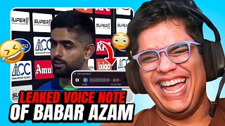 LEAKED VOICE NOTE OF BABAR AZAM [upl. by Sirhc]