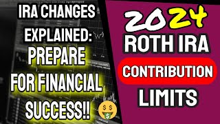 2024 Roth IRA Contribution Limits Explained 💰 RothIRA RetirementPlanning FinanceTips [upl. by Yenaled]